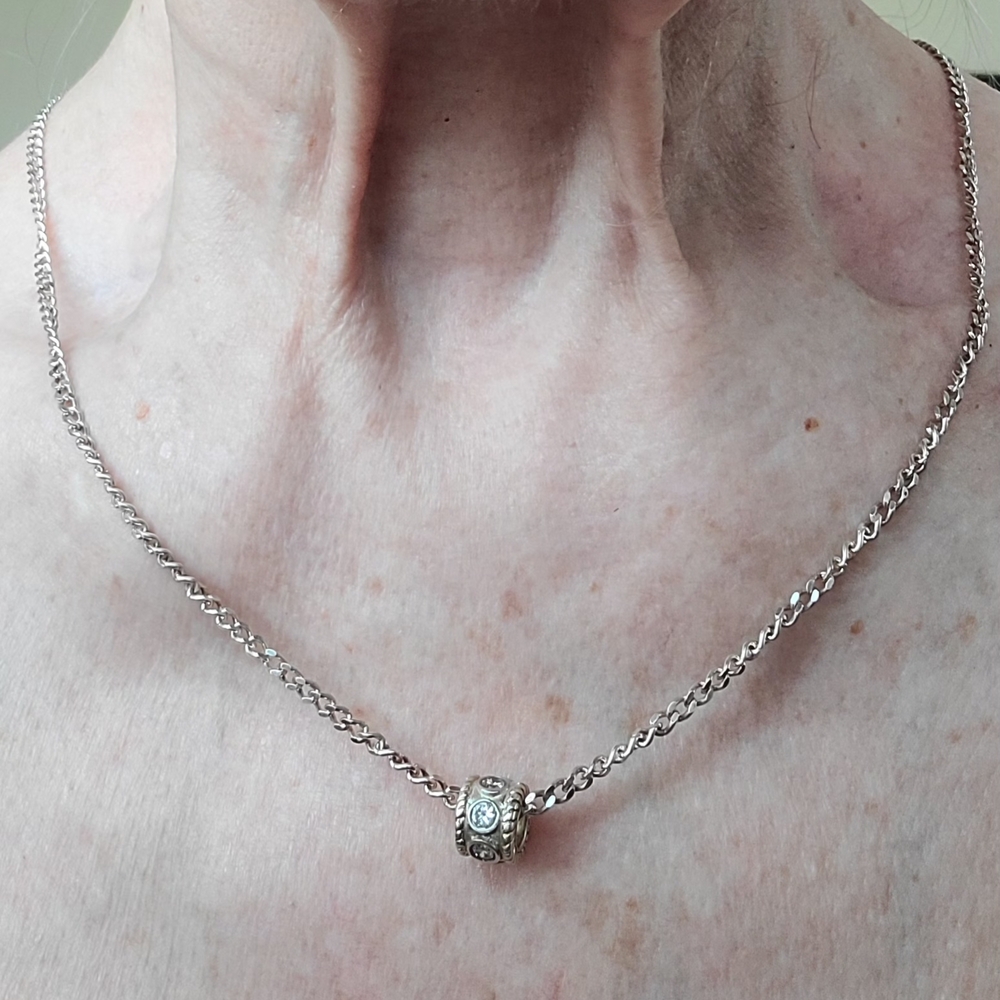 Sterling Necklace with Sterling Charm